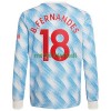 Maillot à Manches Longues Manchester United Bruno Fernandes 18 Extérieur 2021-22 Pour Homme